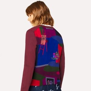 Paul Smith Women Still Life Bouquet Cardigan SizeM
